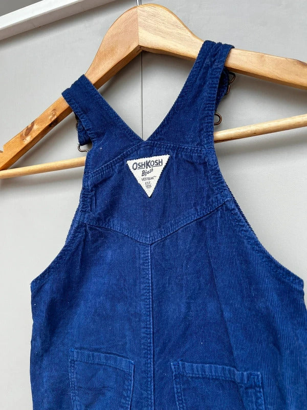 Oshkosh Purple Check Corduroy Dungarees 18M