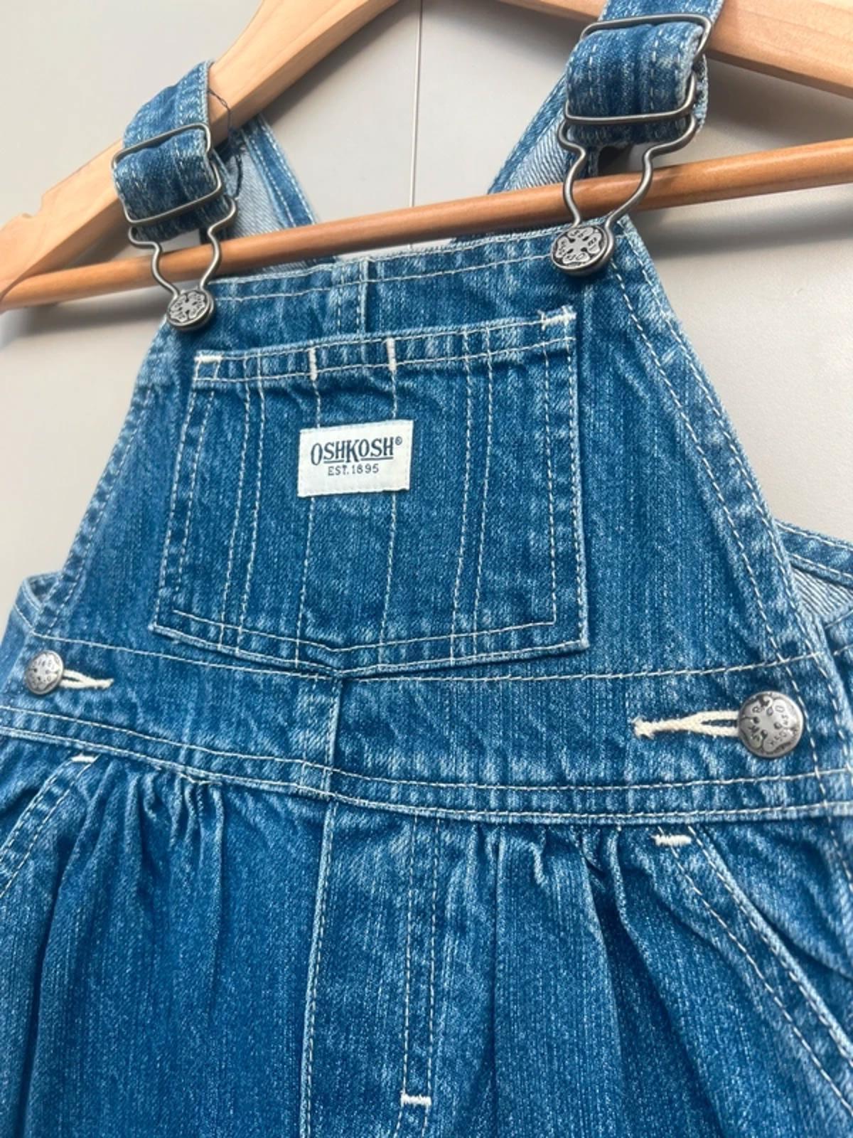Oshkosh Vintage Denim Shortall Dungarees 12M