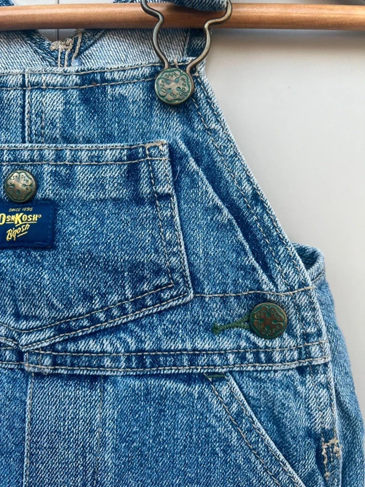 Oshkosh Vintage Denim Shortall Dungarees 12M