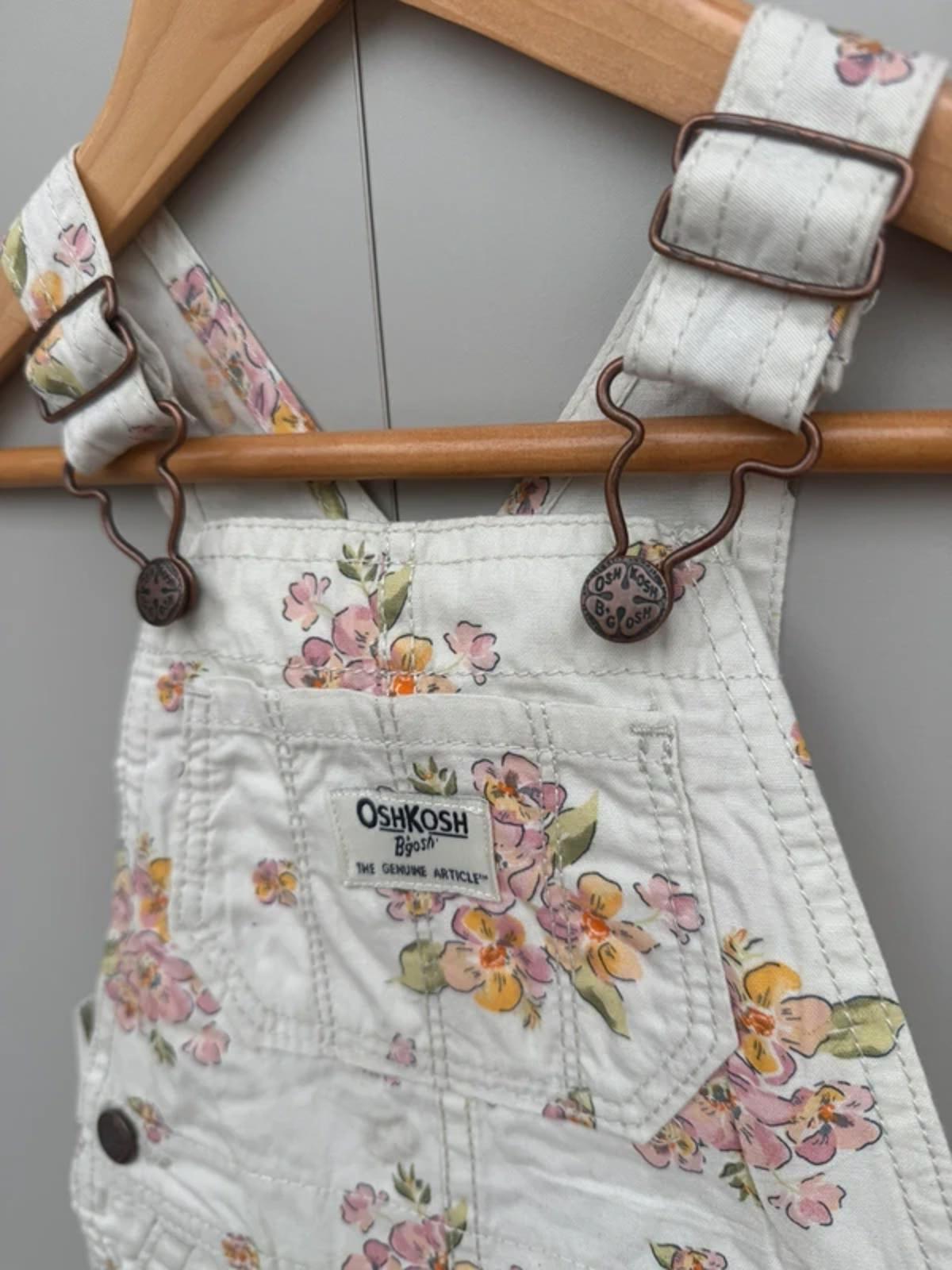 Oshkosh Dungarees Floral Shortalls 18M