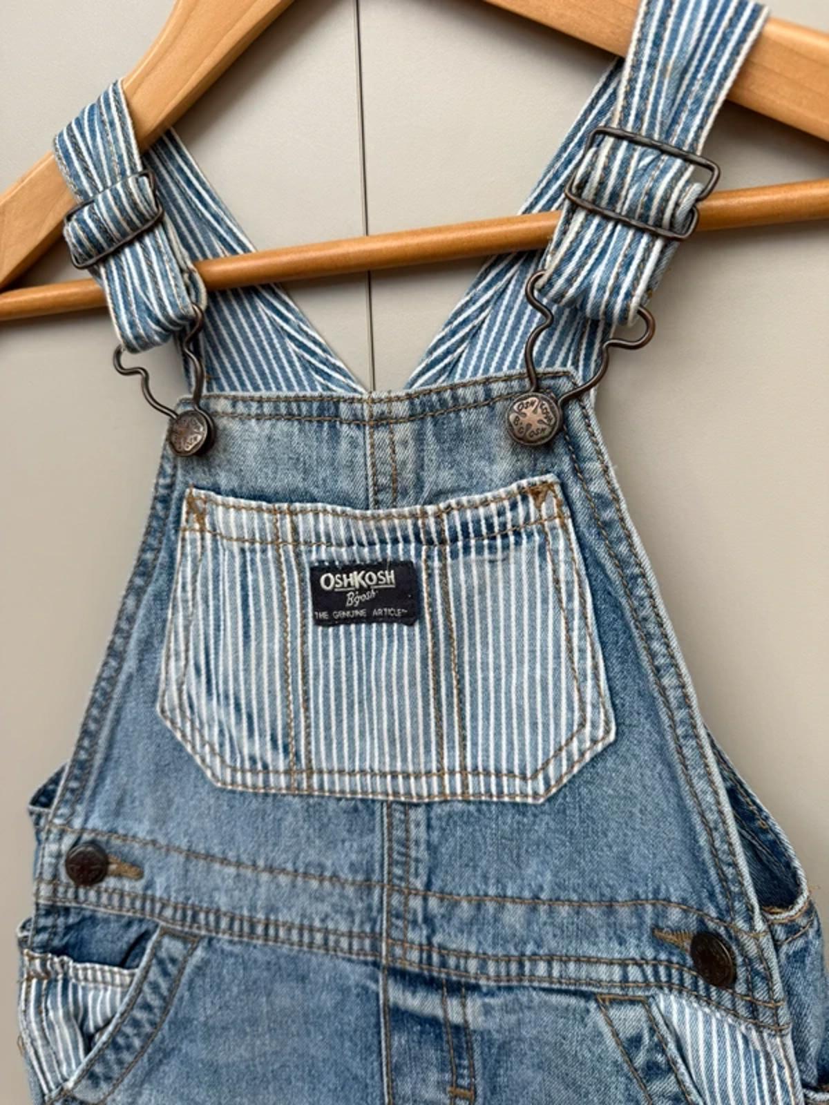 Oshkosh Denim Striped Dungarees 24M