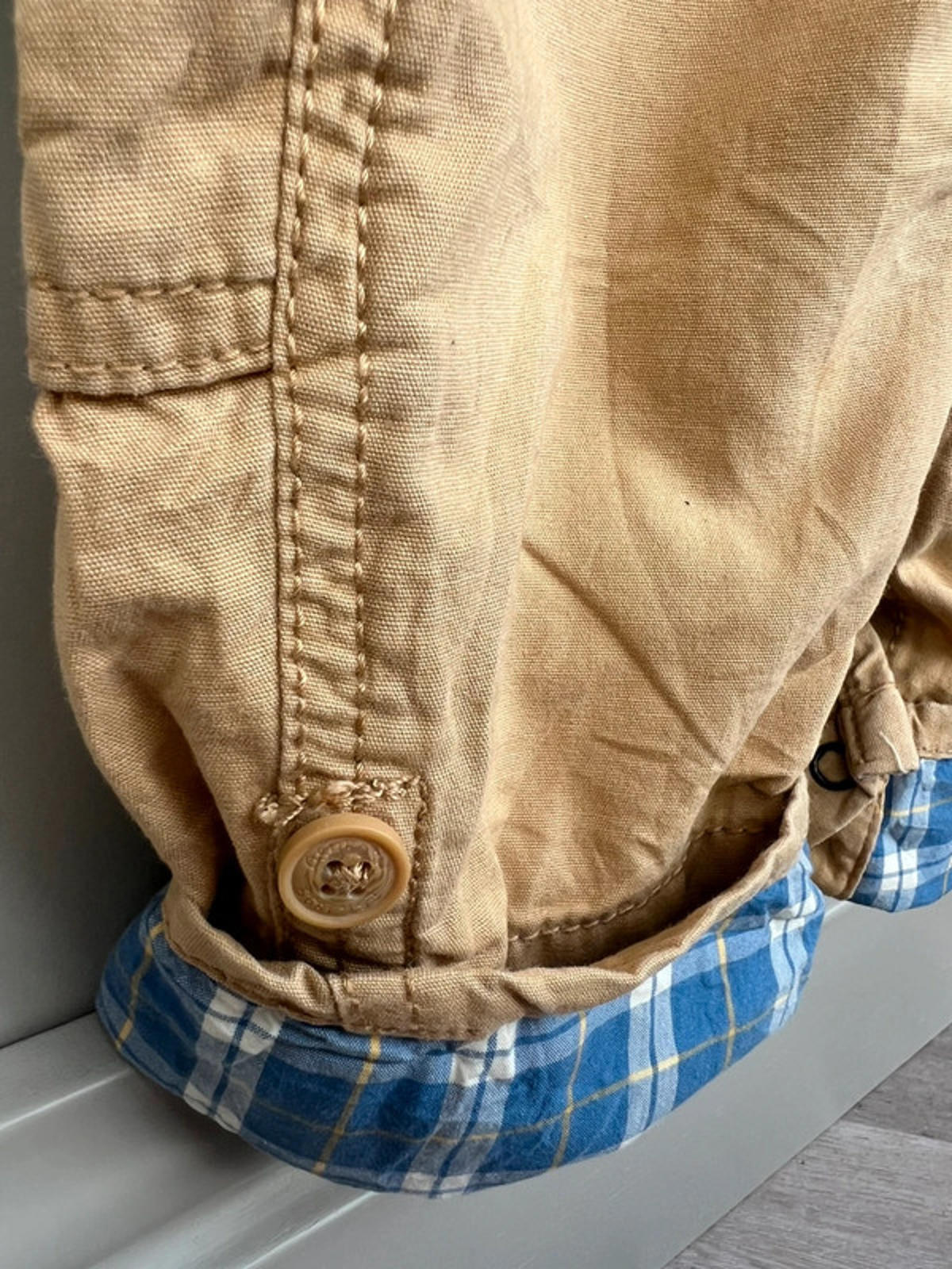 Oshkosh Camel Cargo Dungarees 18M