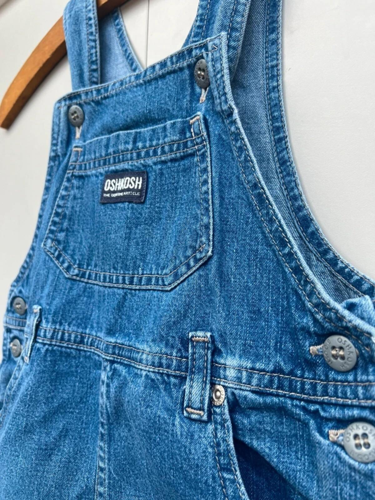 Oshkosh Vintage Classic Denim Dress Girls Age 6