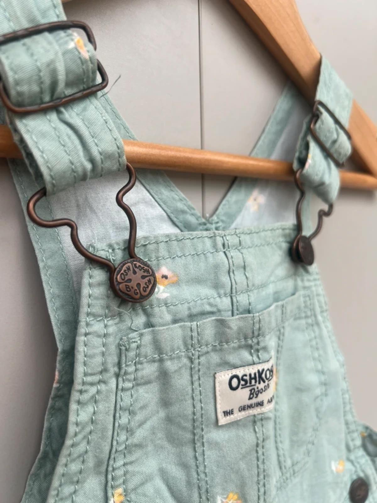 Oshkosh Floral Dungaree Shortalls 18M