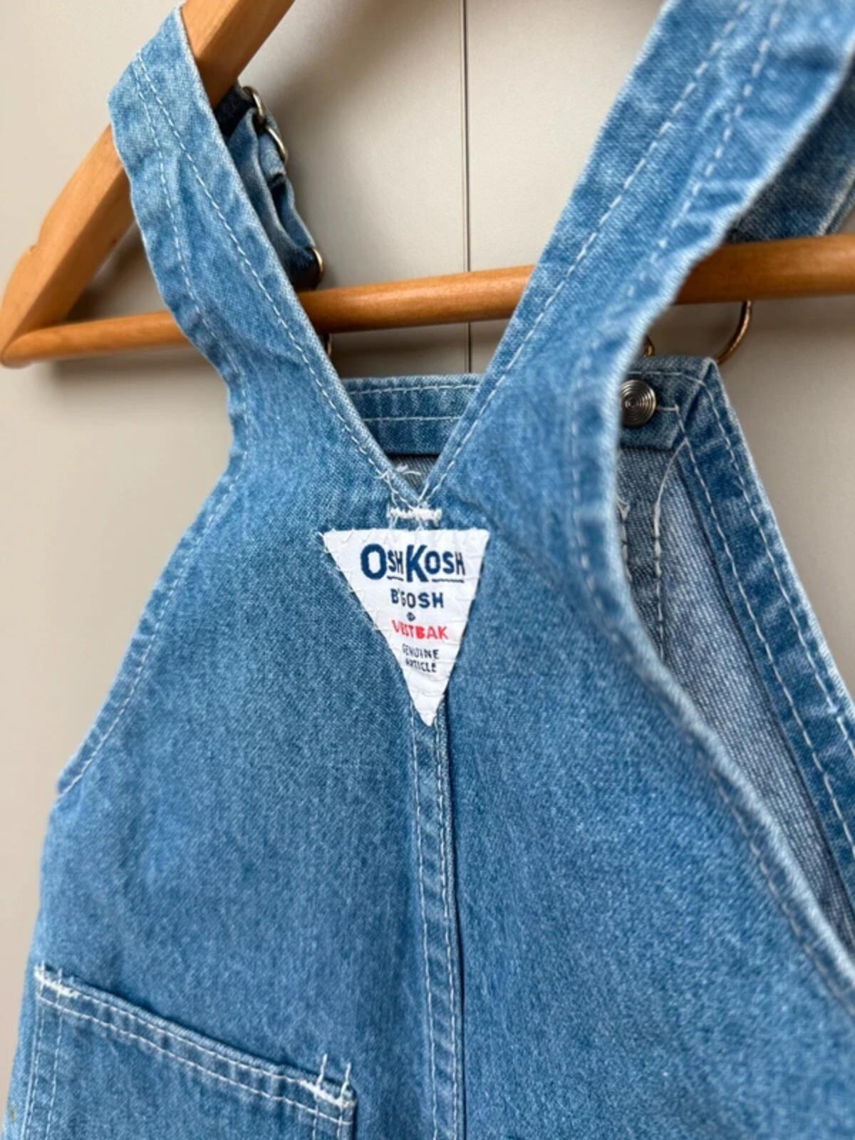 Oshkosh Vintage 80s USA Denim Shortalls 6/9M