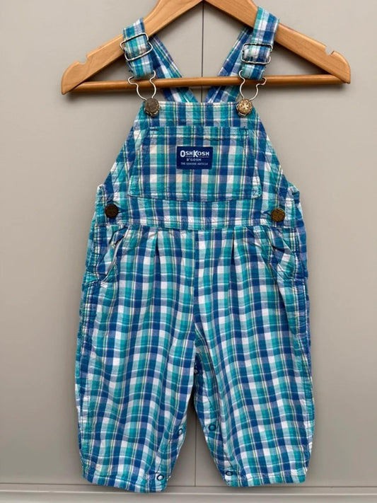 RARE Oshkosh Vintage Check Dungarees 18M