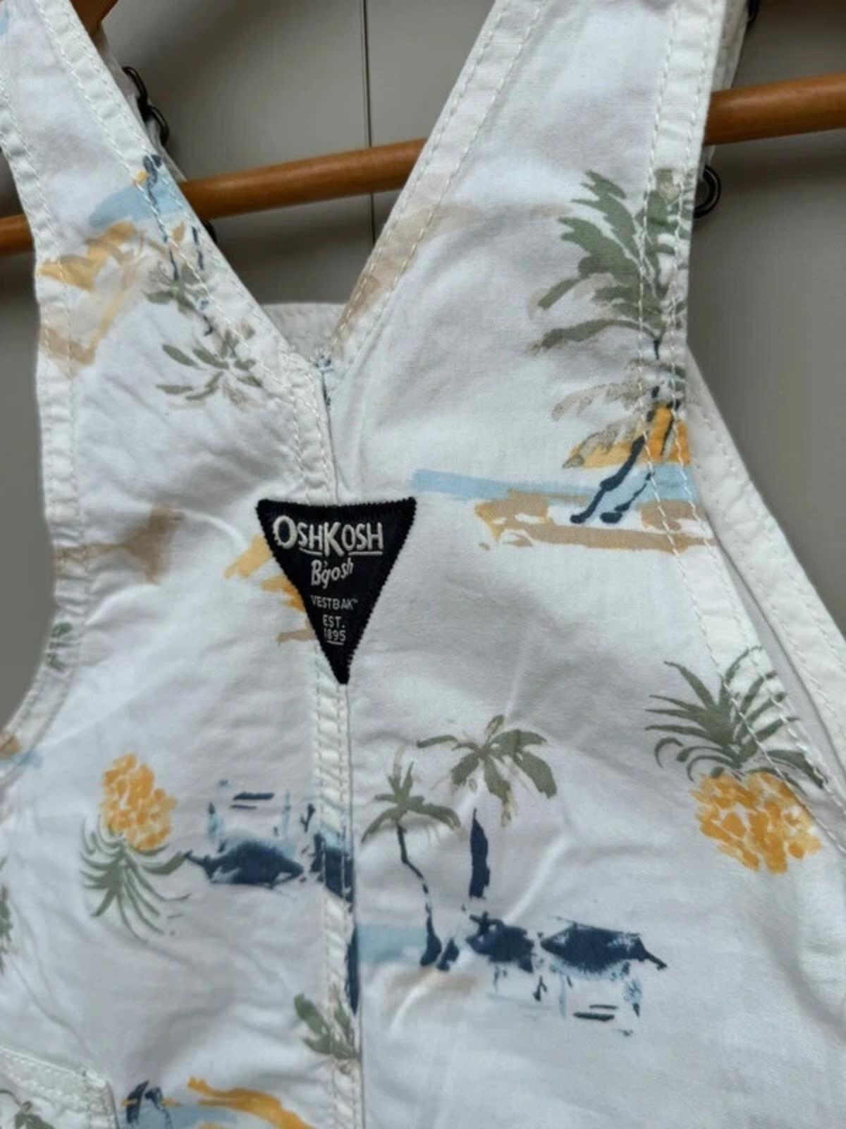 Oshkosh Beach Shortall Dungarees 18M