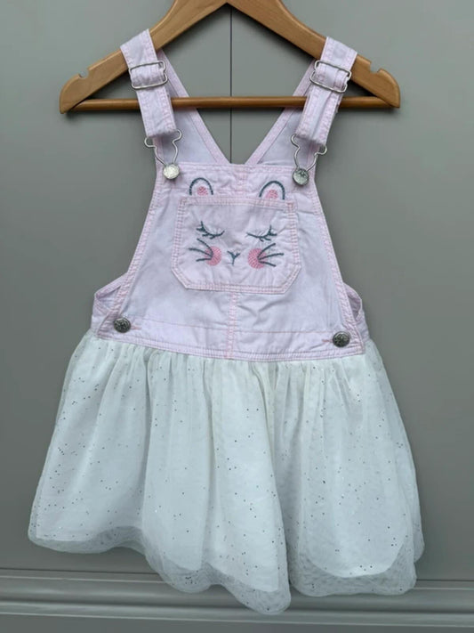 Oshkosh Bunny Dungaree Dress 4T