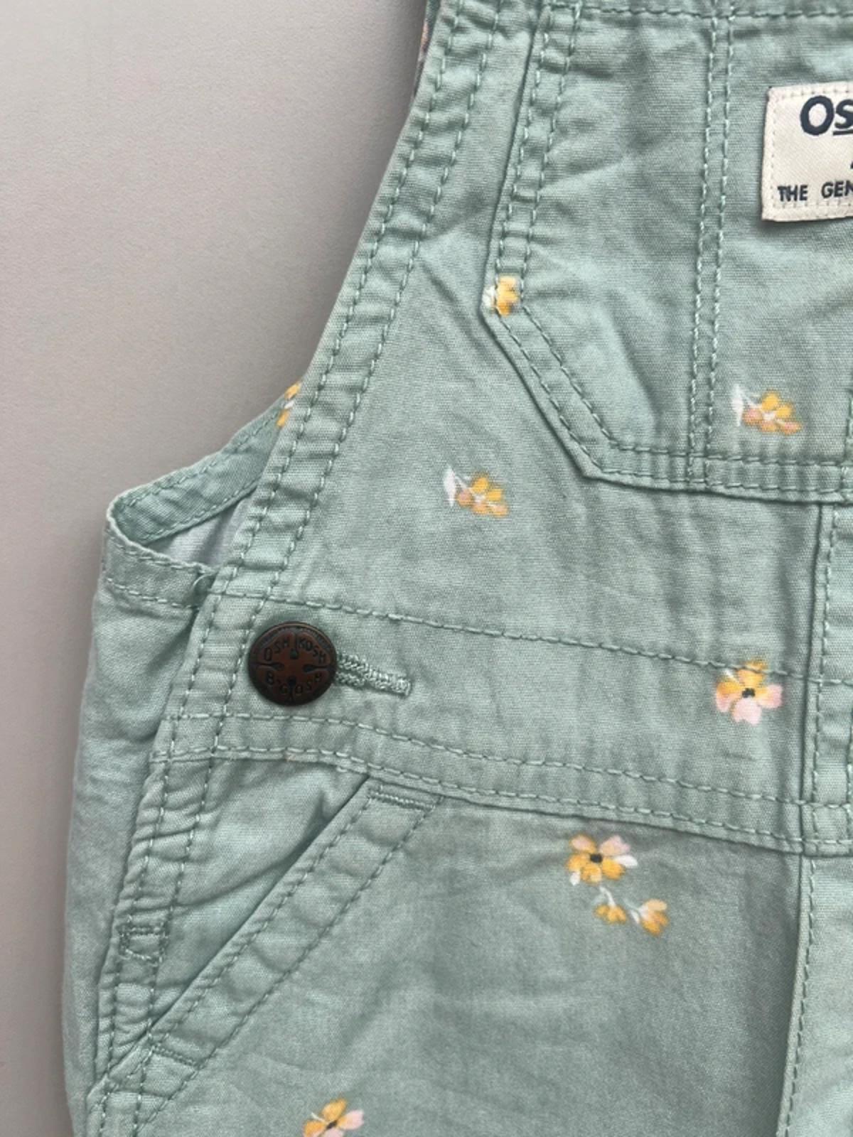 Oshkosh Floral Dungaree Shortalls 18M