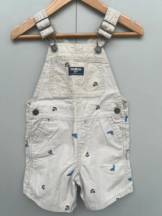 Oshkosh Shortall Beige Dungarees 18-24M
