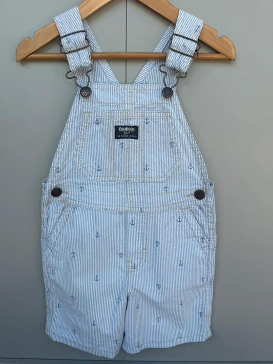Oshkosh Anchor Striped Shortall Dungarees 3T