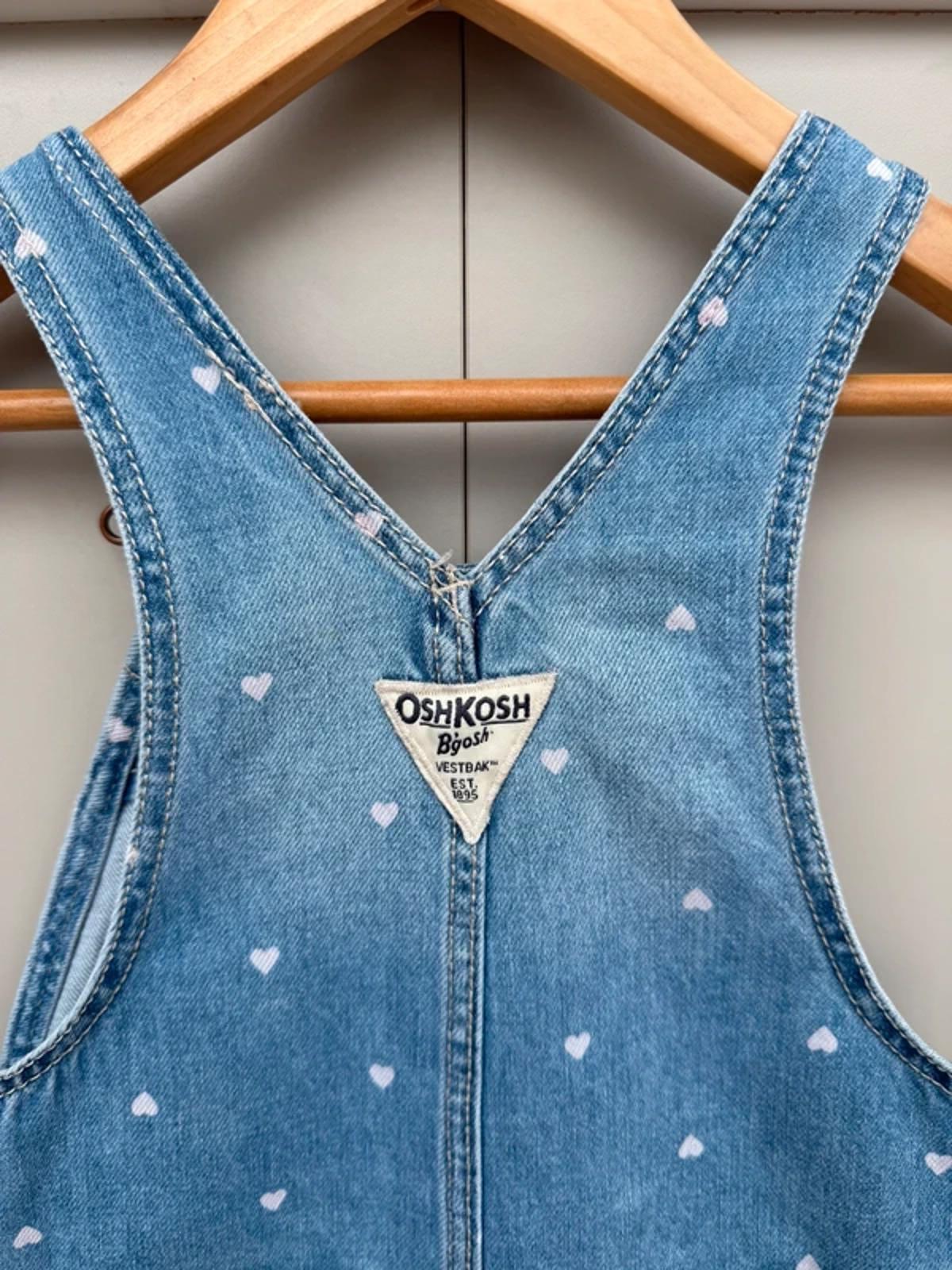 Oshkosh Heart Denim Dungarees 4T