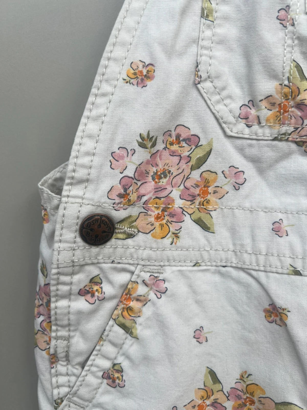 Oshkosh Floral Shortalls 4T