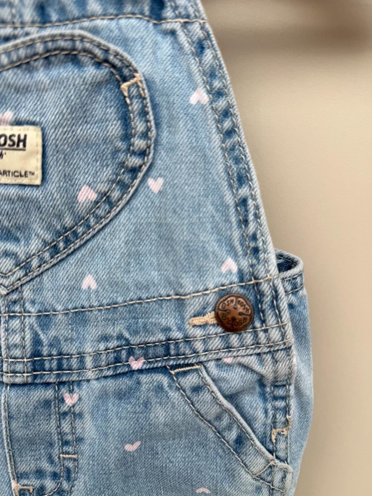 Oshkosh Heart Denim Dungarees 18M