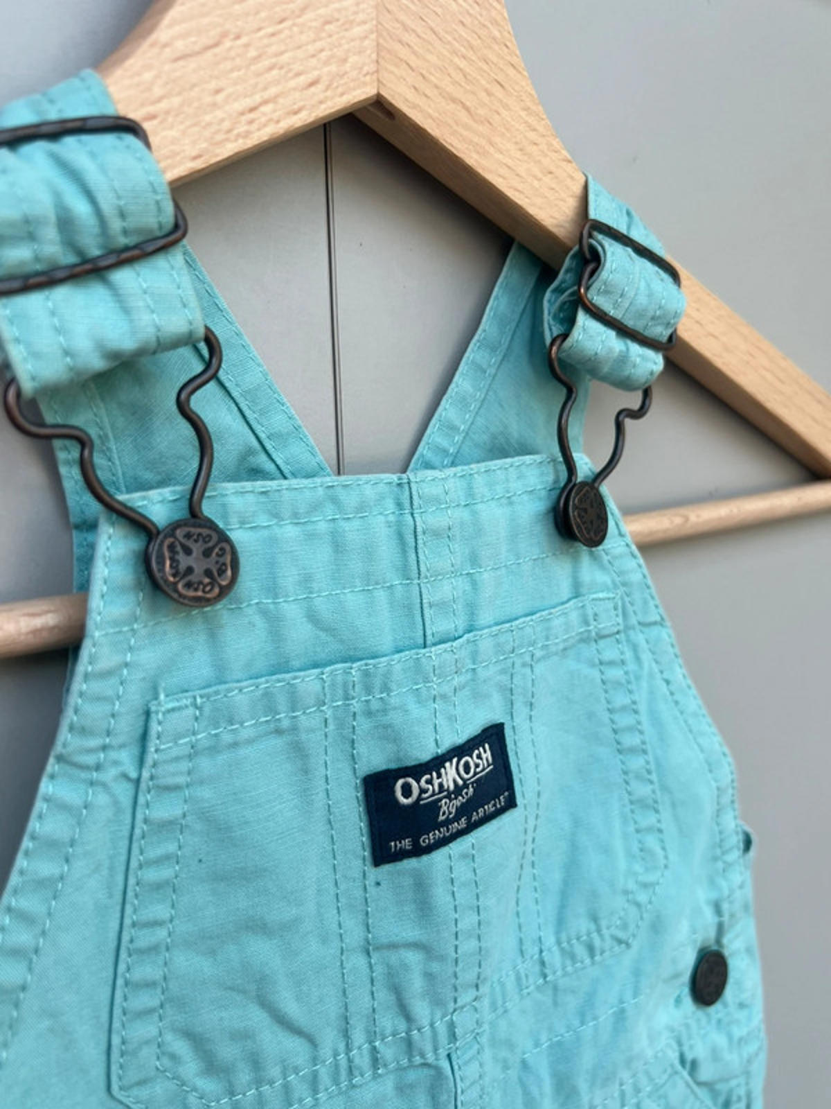 Oshkosh Cotton Shortalls 6/9M