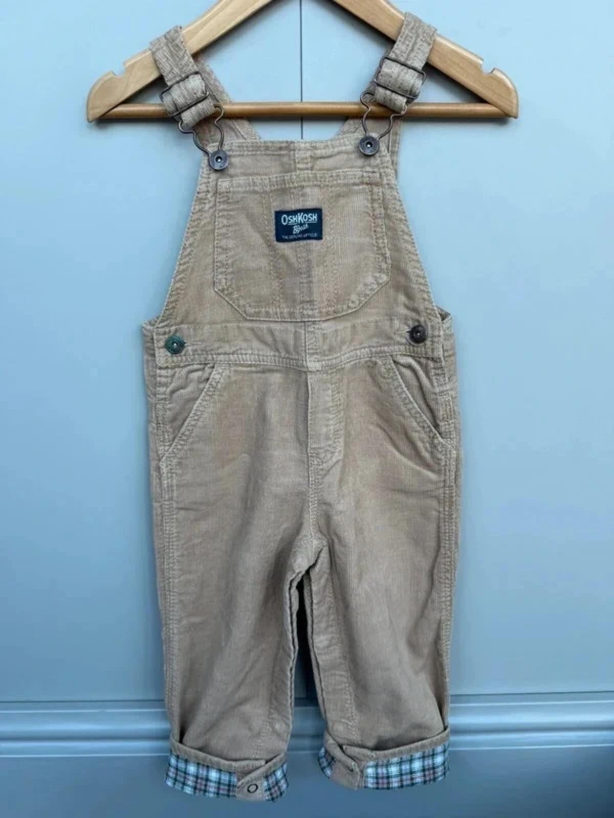 Oshkosh Corduroy Camel Dungarees 18M