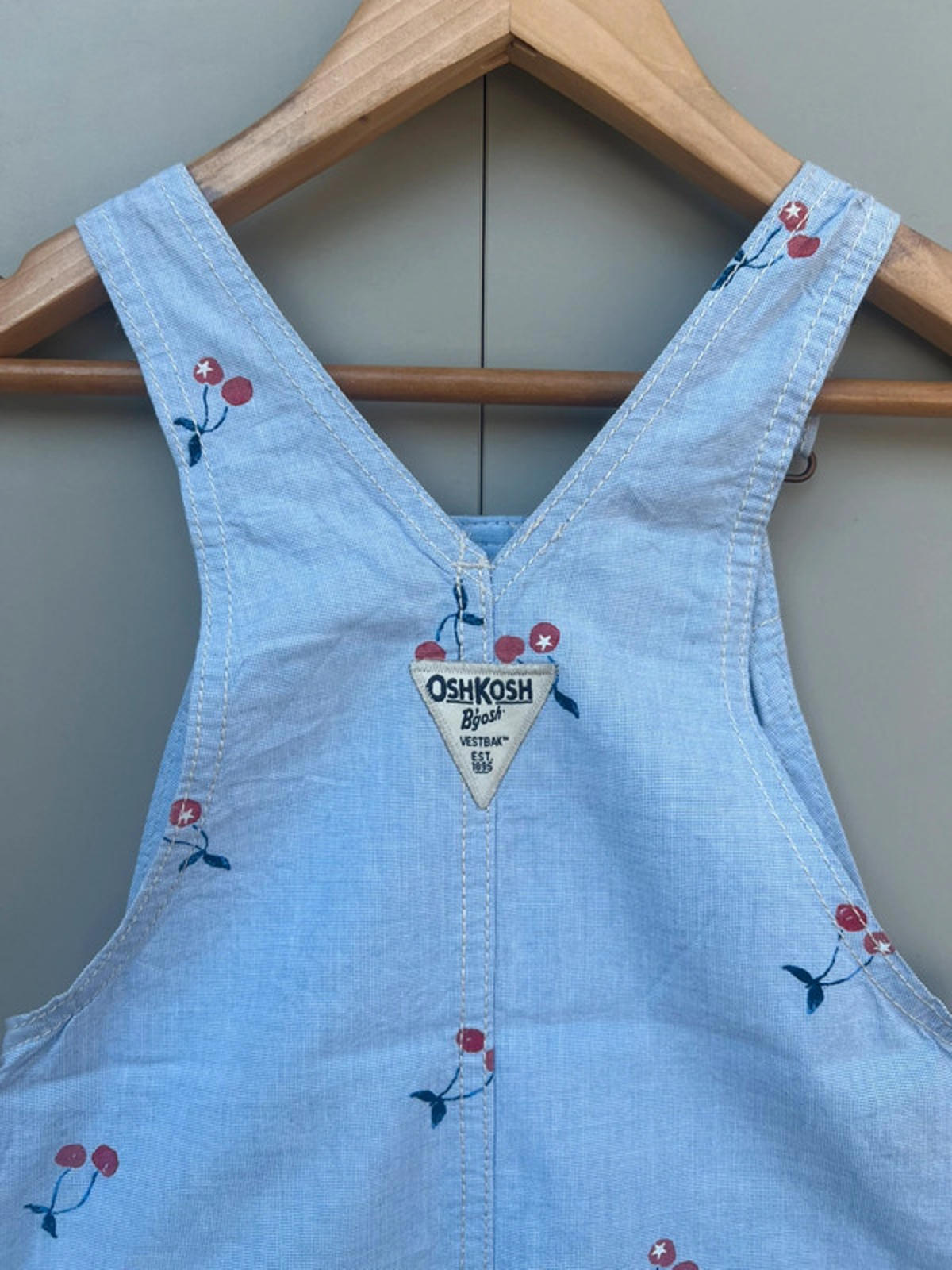 Oshkosh Cherry Shortalls 4T