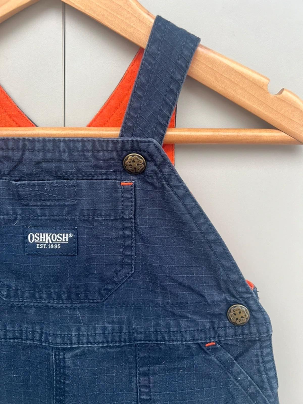 Oshkosh Vintage Navy Dungarees 3-6M
