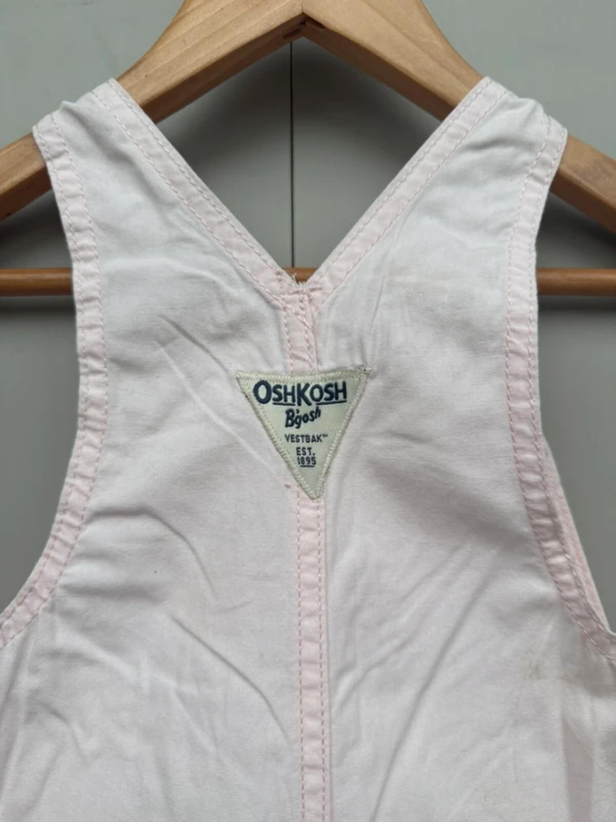 Oshkosh Rose Pink Heart Shortalls 12M