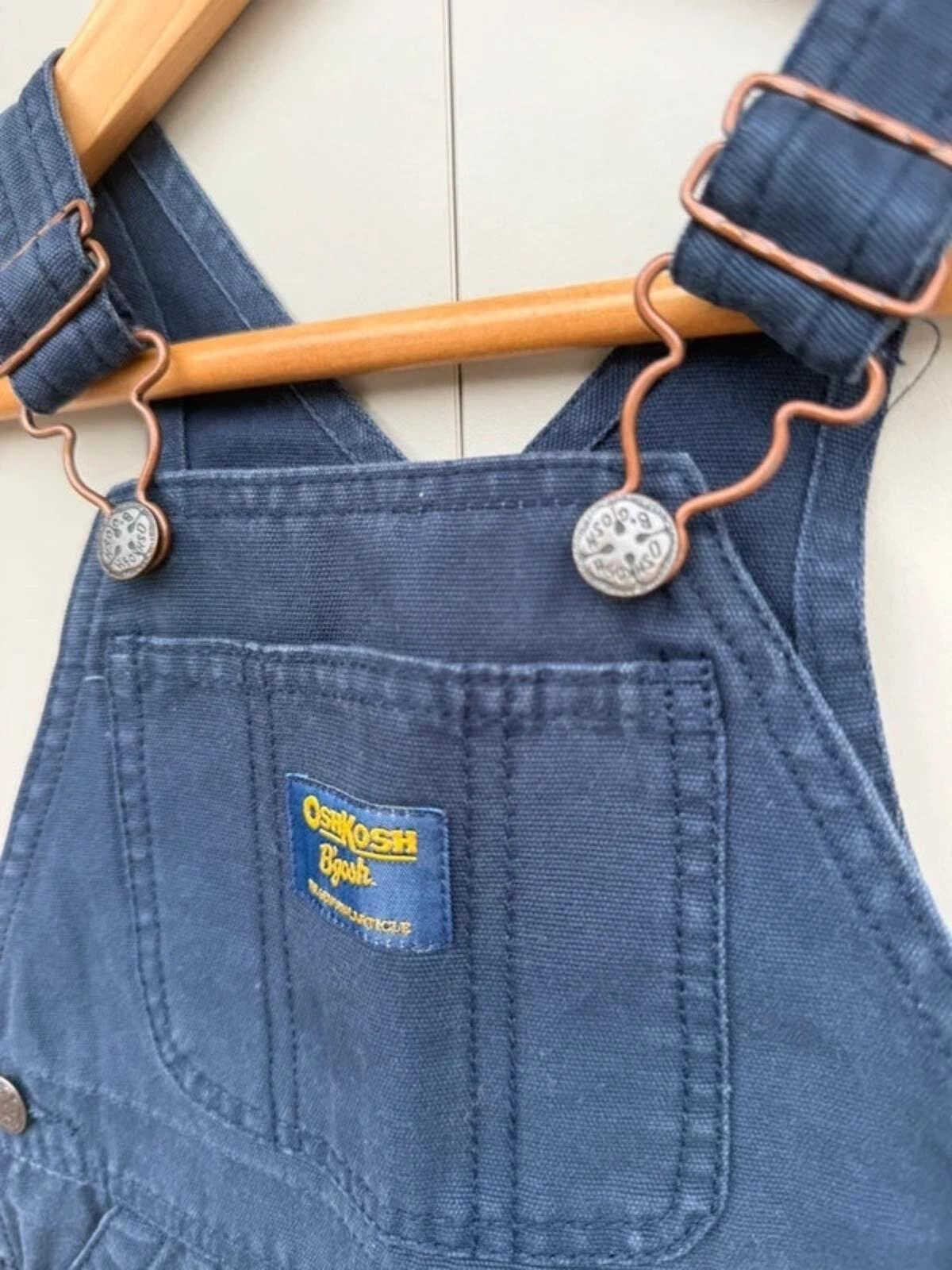 Oshkosh Navy Cotton Shortall Dungarees 9M