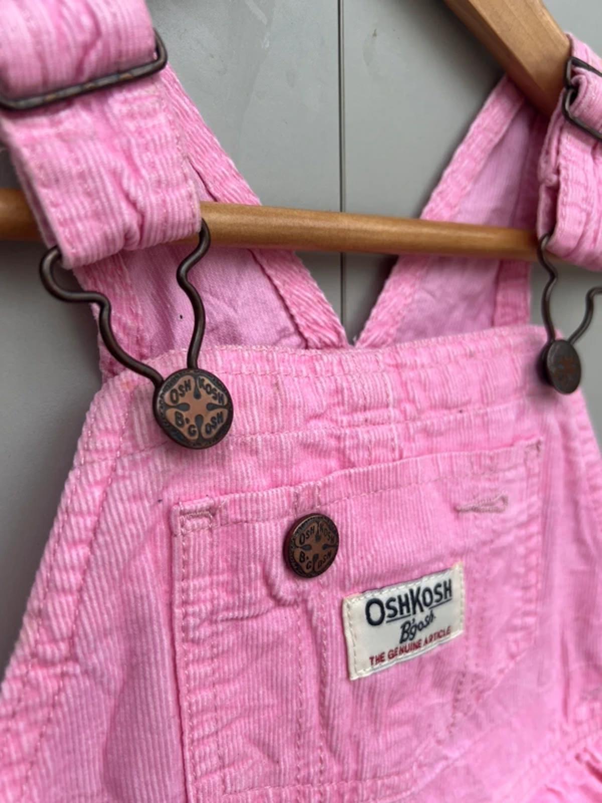 Oshkosh Corduroy Ruffle Pink Dress 3T