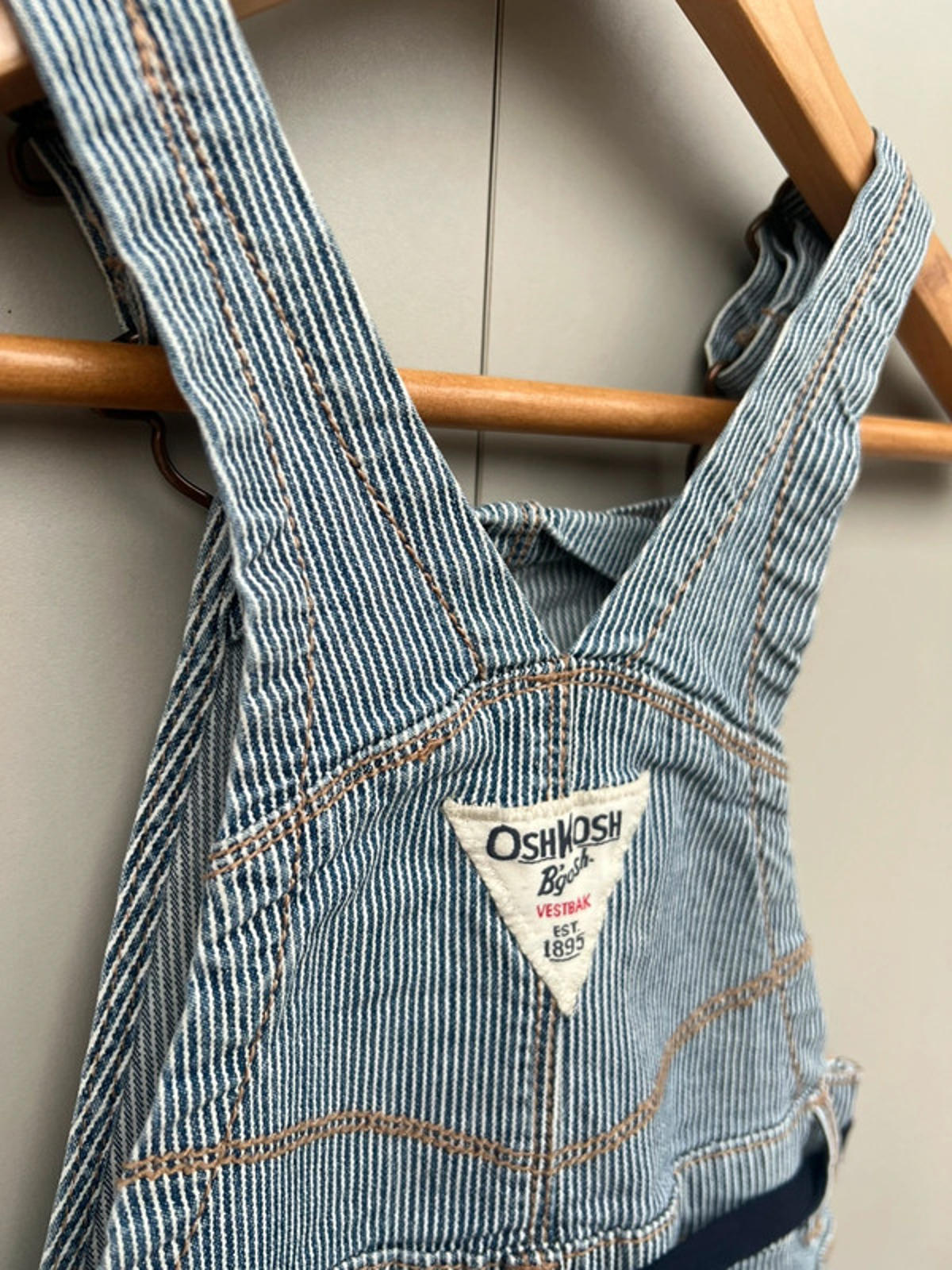 Oshkosh Striped Dungarees 18M