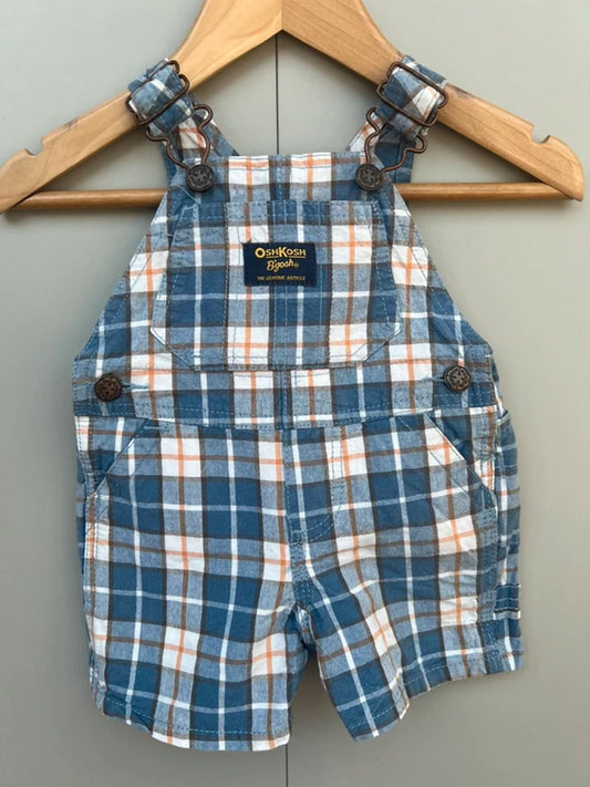 Oshkosh Check Shortall Dungarees 3M