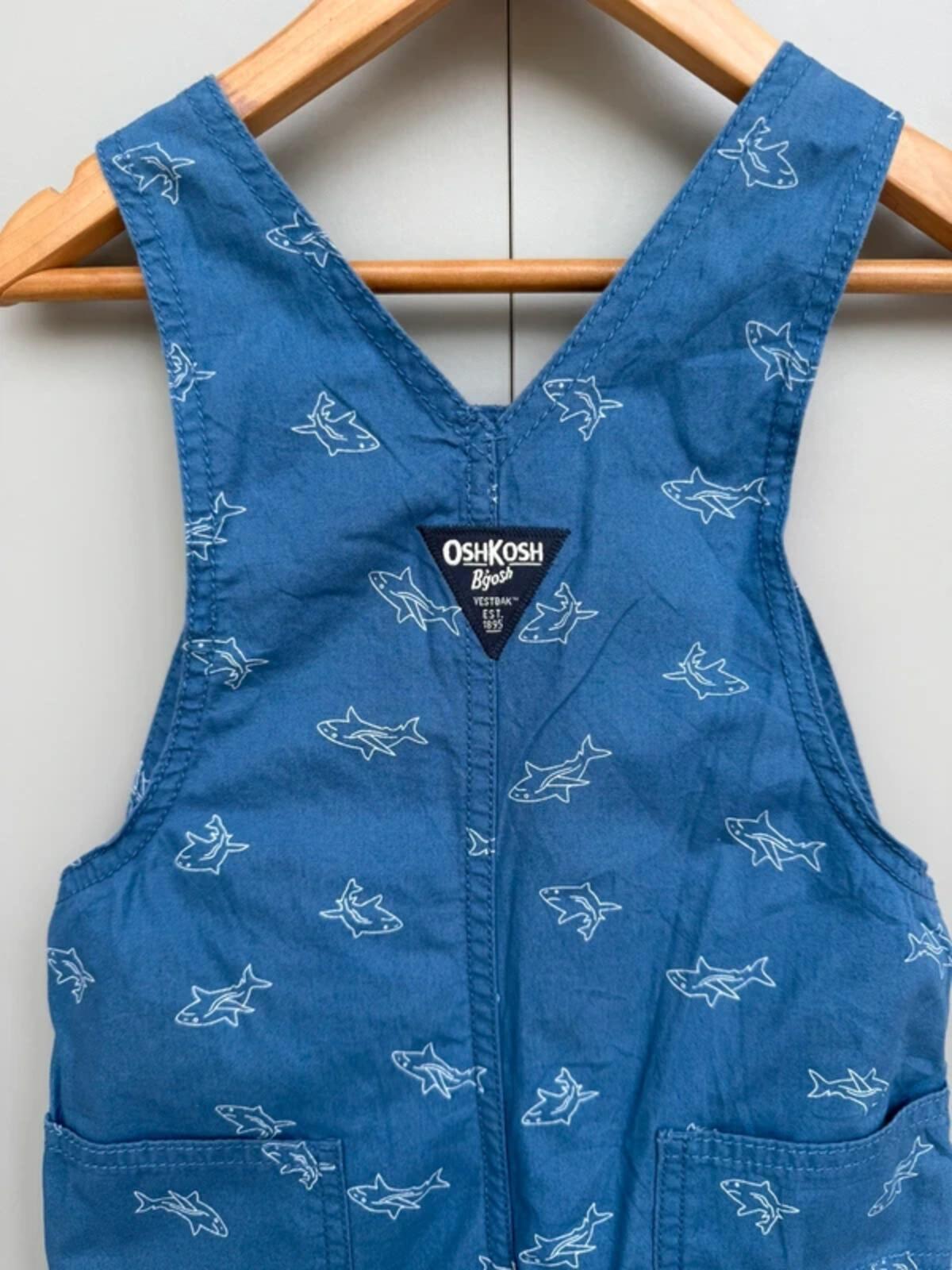 Oshkosh Shark Shortall Dungarees 3T