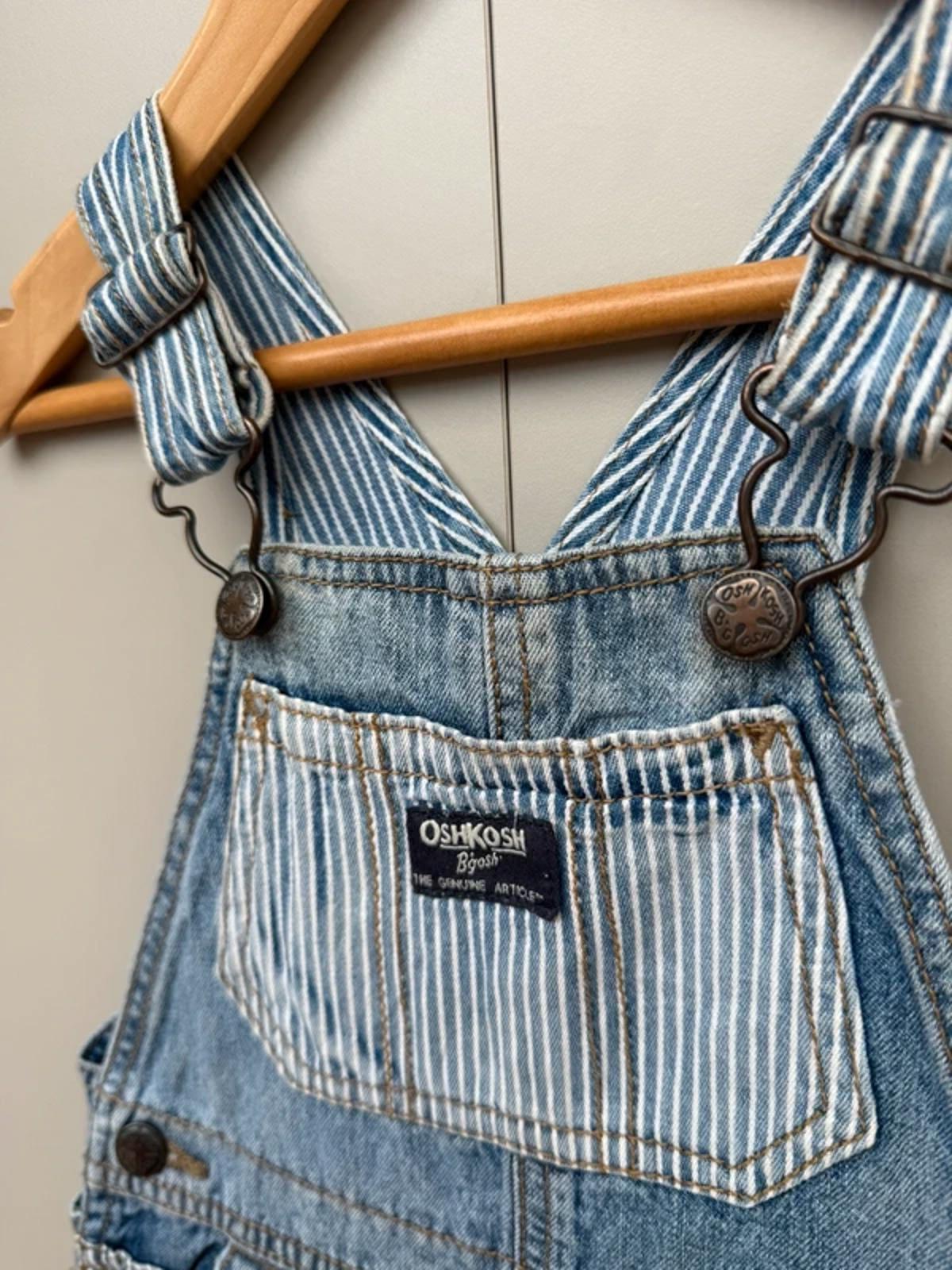 Oshkosh Denim Striped Dungarees 24M