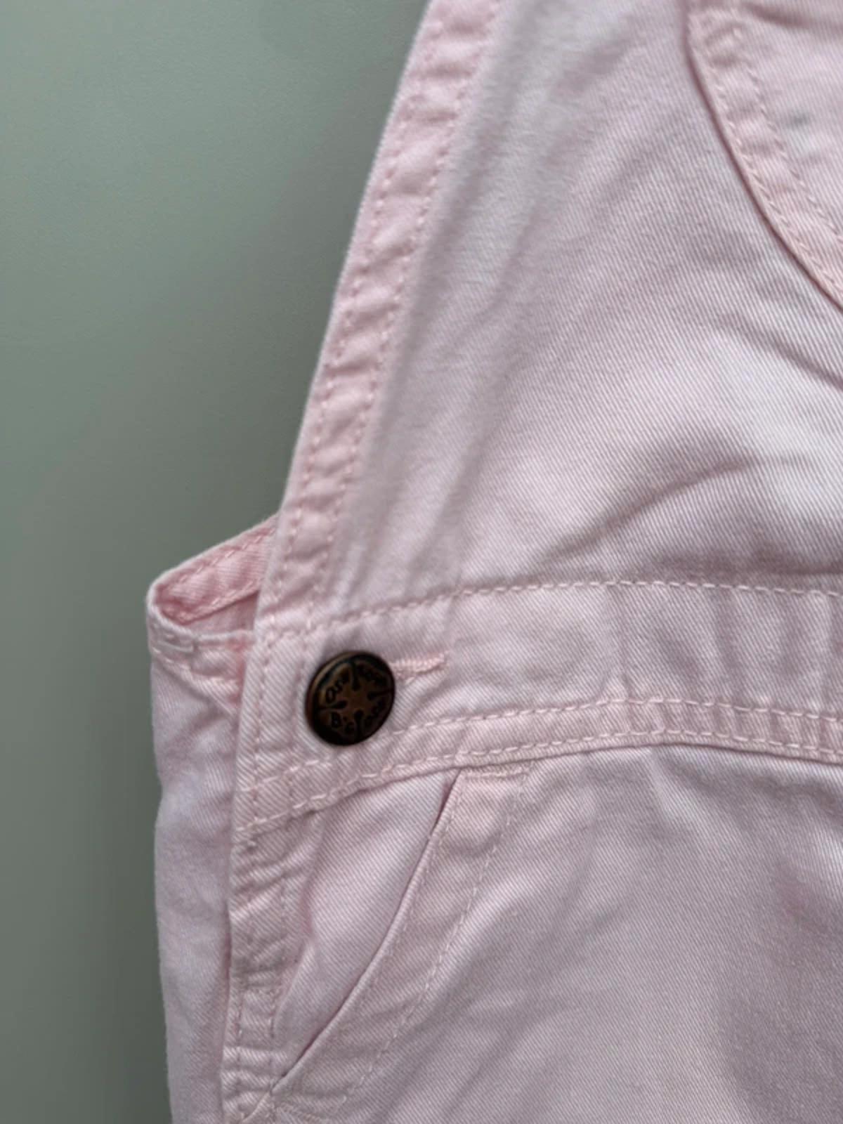Oshkosh Pink Rose Heart Dungarees 5T