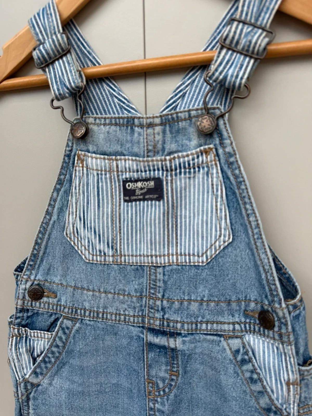 Oshkosh Denim Striped Dungarees 24M