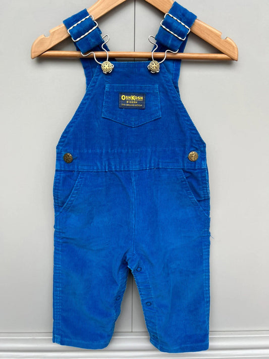Oshkosh Vintage Blue Corduroy Dungarees 18M