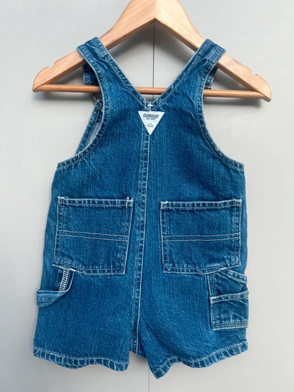 Oshkosh Vintage Denim Shortall Dungarees 12M