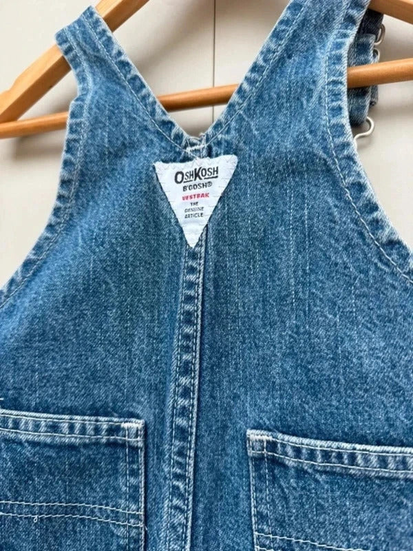 Oshkosh Vintage Denim Shortall Dungarees 12M