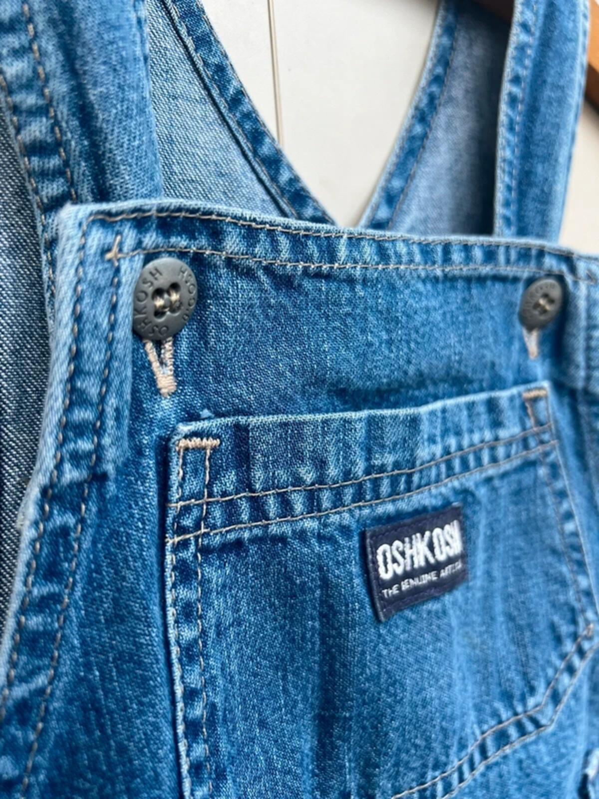 Oshkosh Vintage Classic Denim Dress Girls Age 6