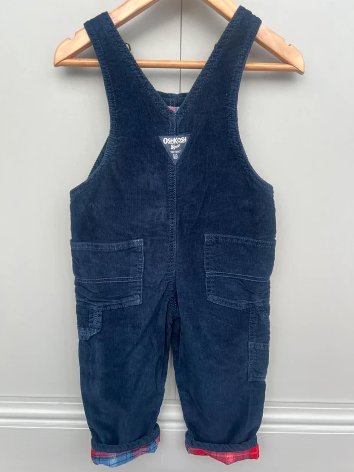 Oshkosh Navy Corduroy Dungarees 2T