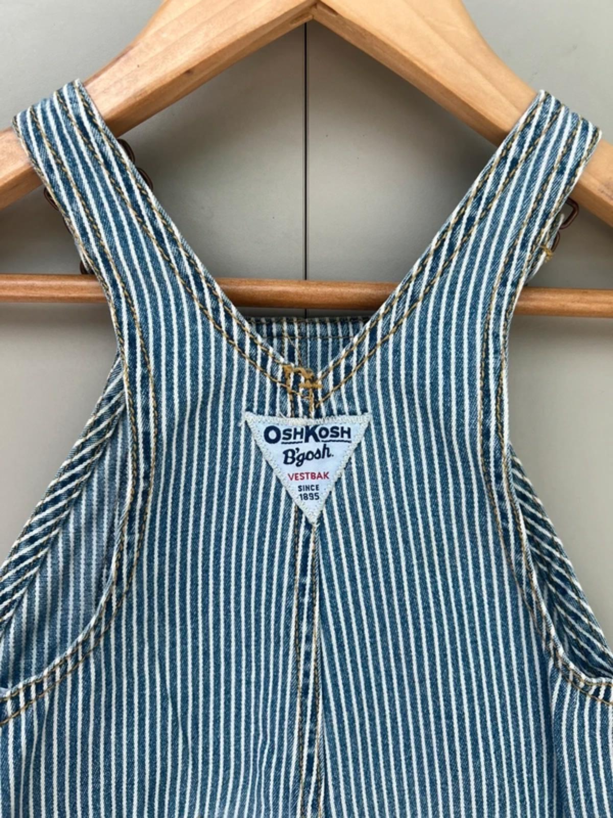 Oshkosh Hickory Shortall Dungarees 12M