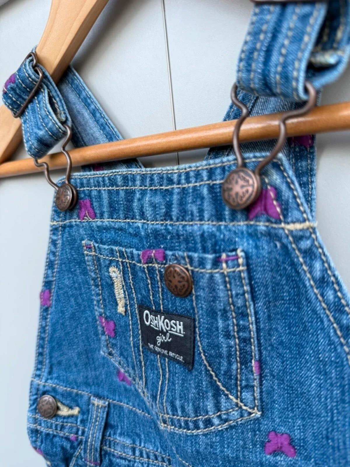 Oshkosh Butterfly Denim Dungarees 12M