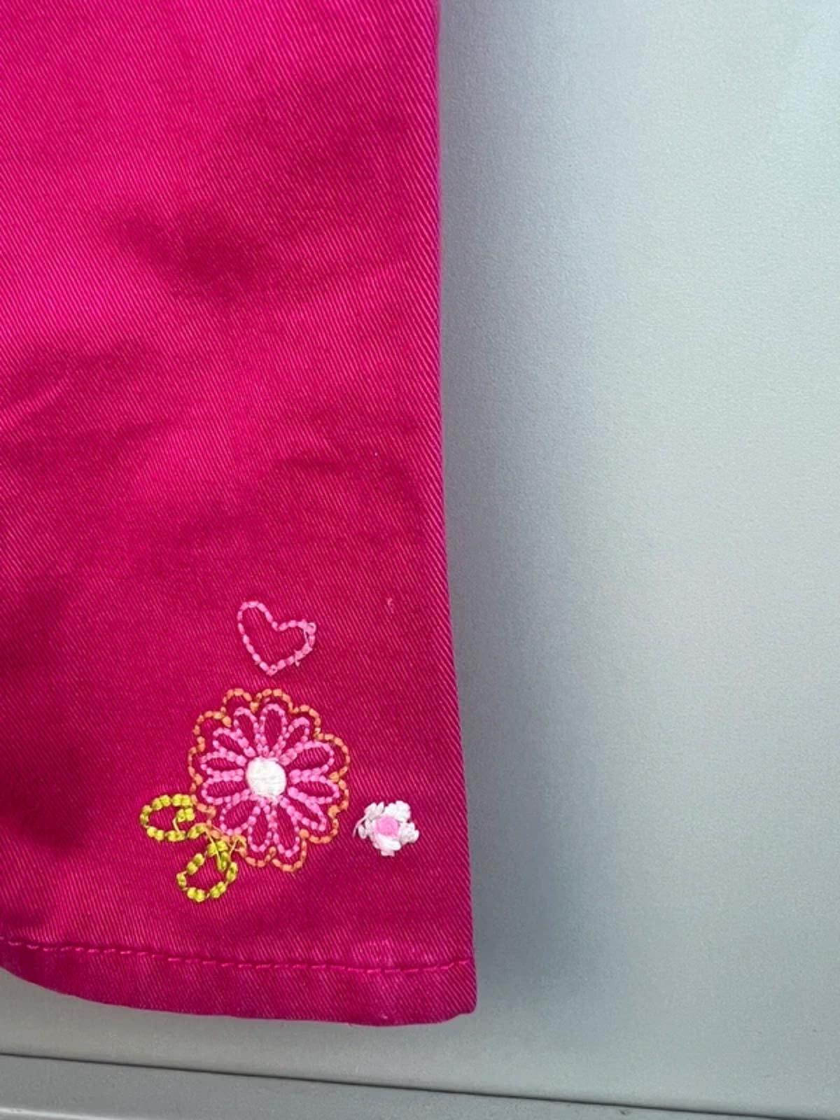 Oshkosh Pink Cotton Dungarees 9M