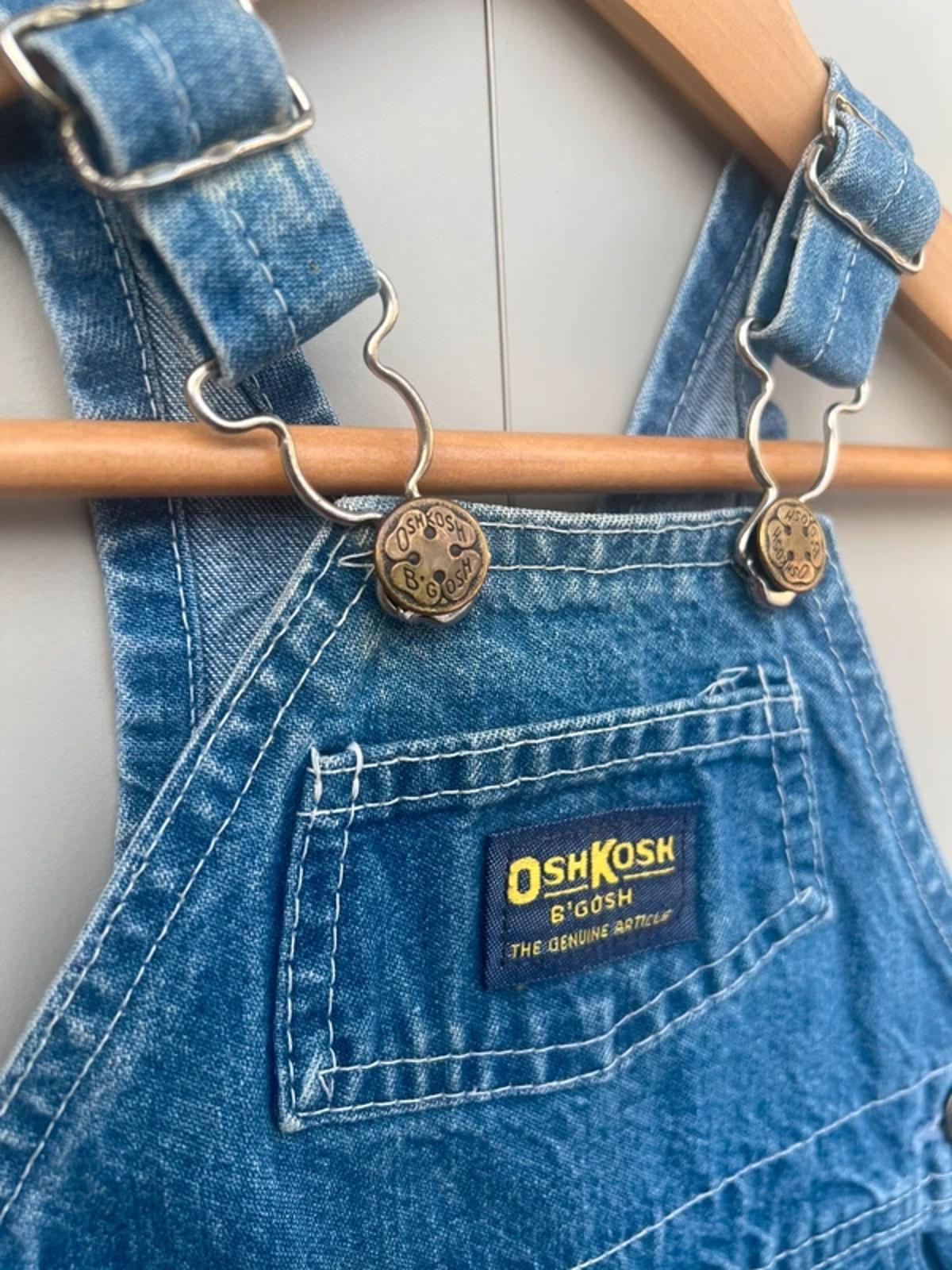Oshkosh Classic Denim Vintage Dungarees 6/9M