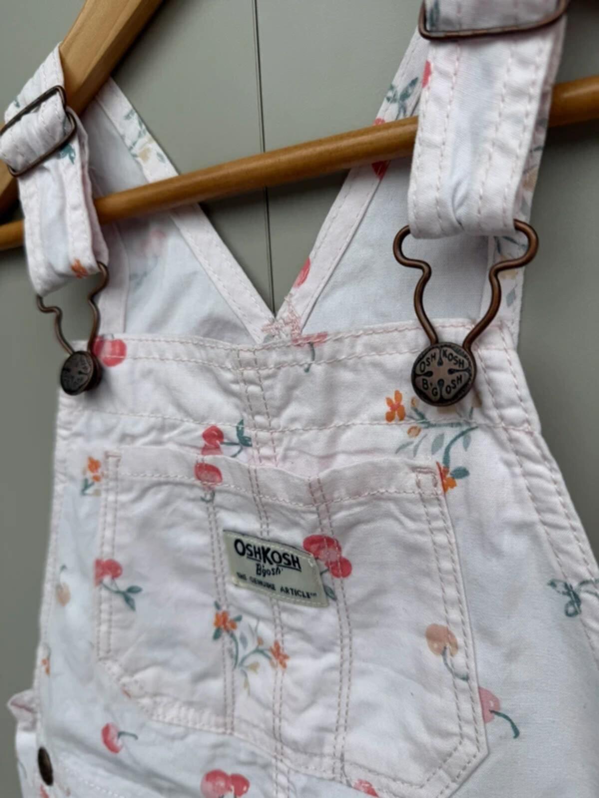 Oshkosh Cherry Shortall Dungarees 5T