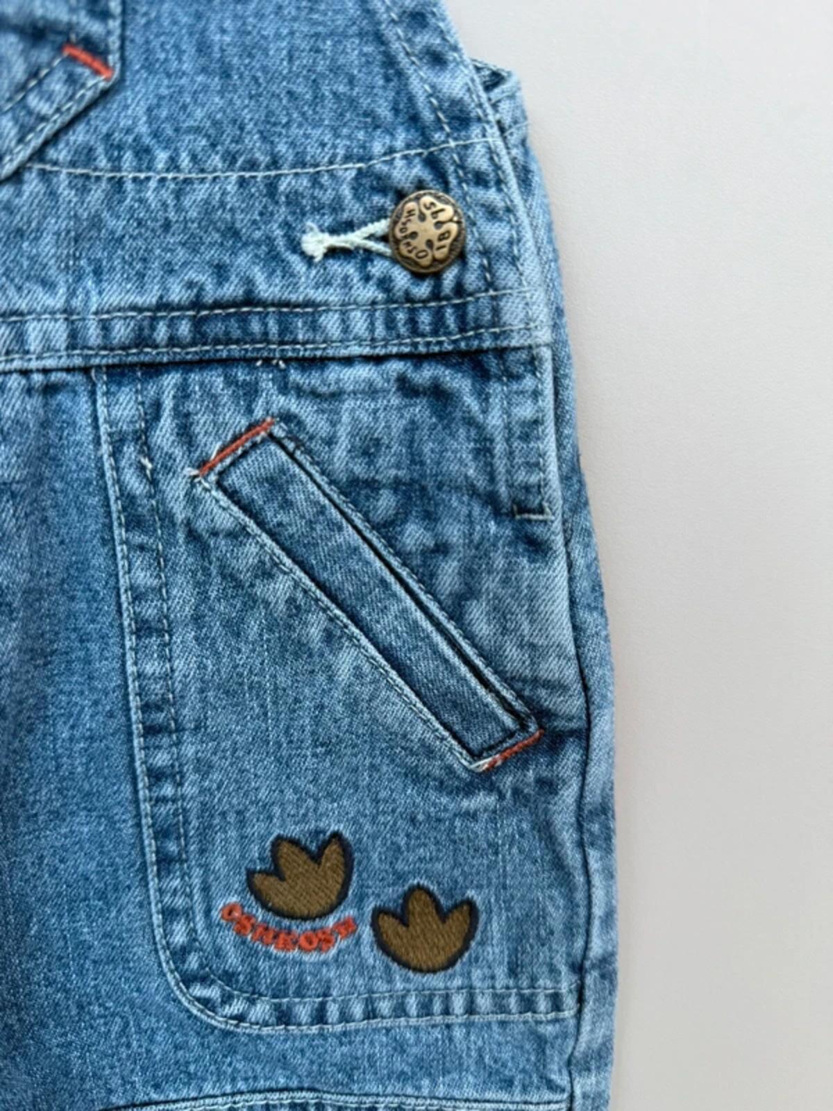 Oshkosh Vintage Dinosaur Dungarees 3-6M