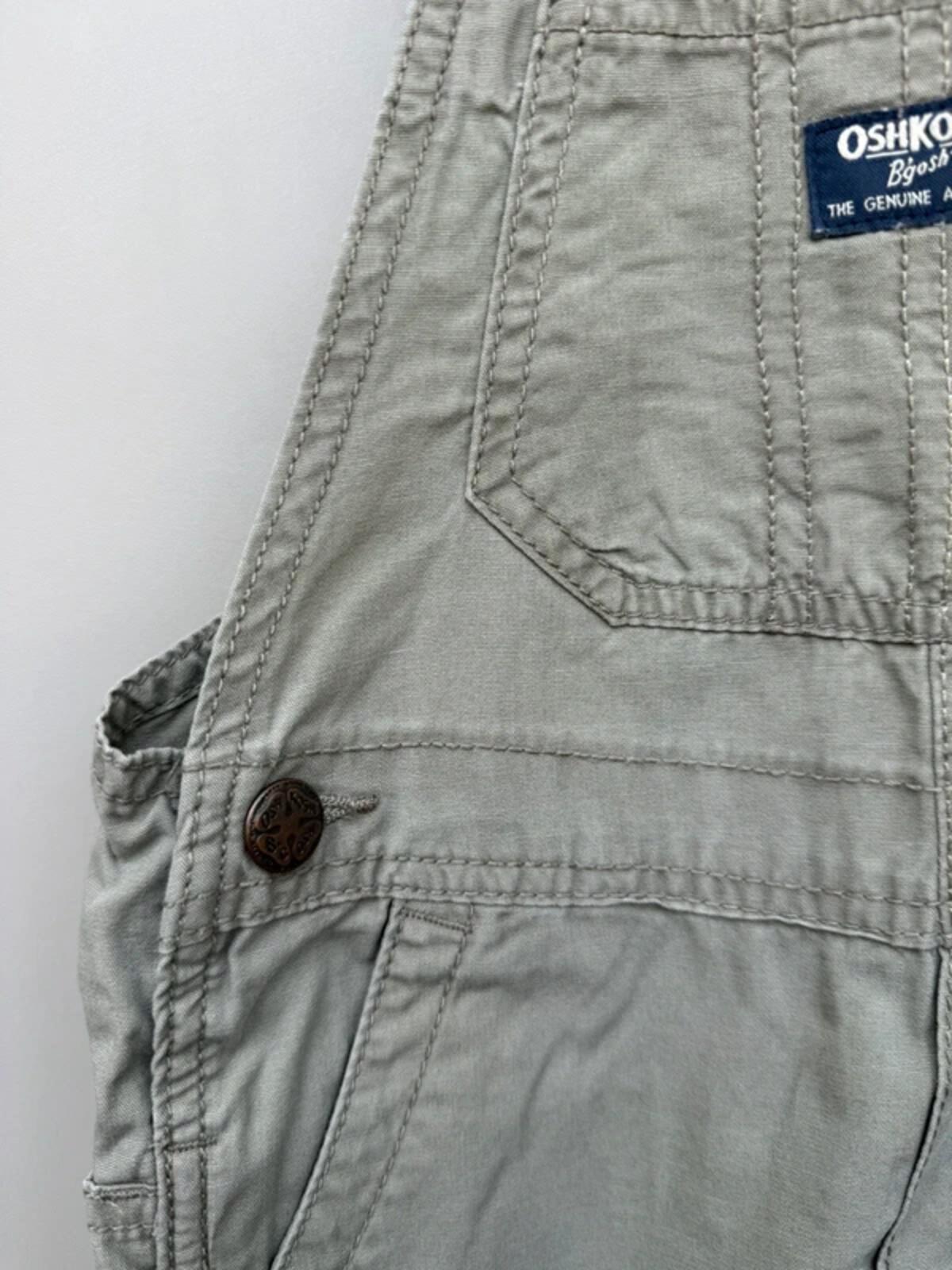 Oshkosh Khaki Shortall Dungarees 4T