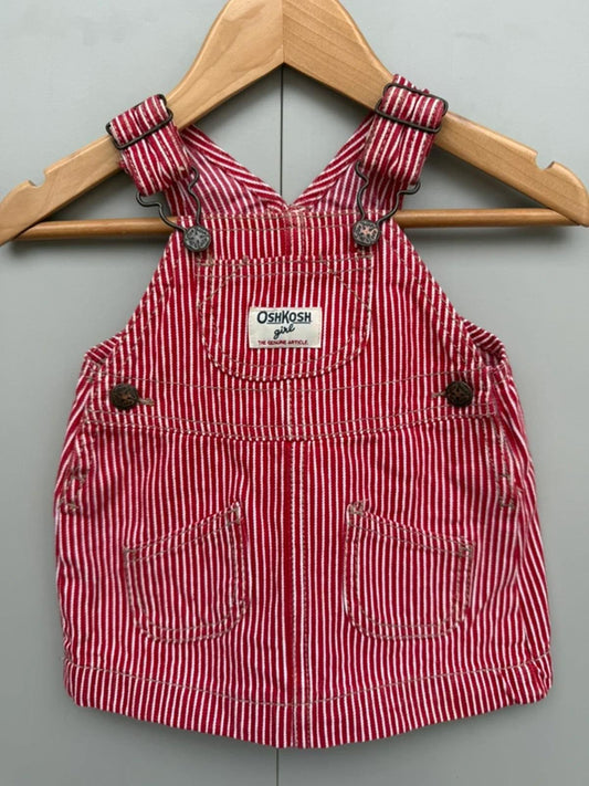 Oshkosh Red Hickory Dress 6M
