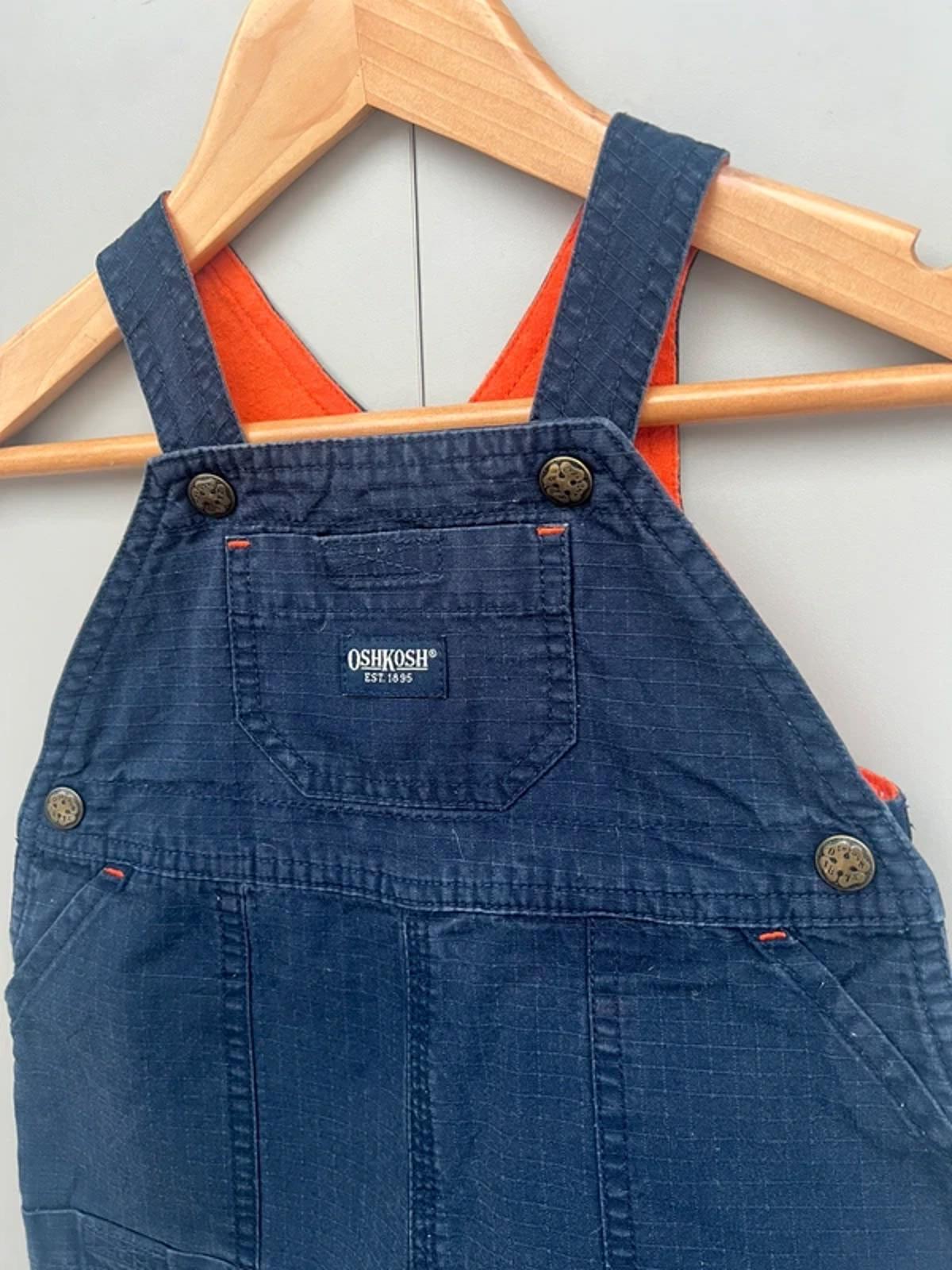 Oshkosh Vintage Navy Dungarees 3-6M