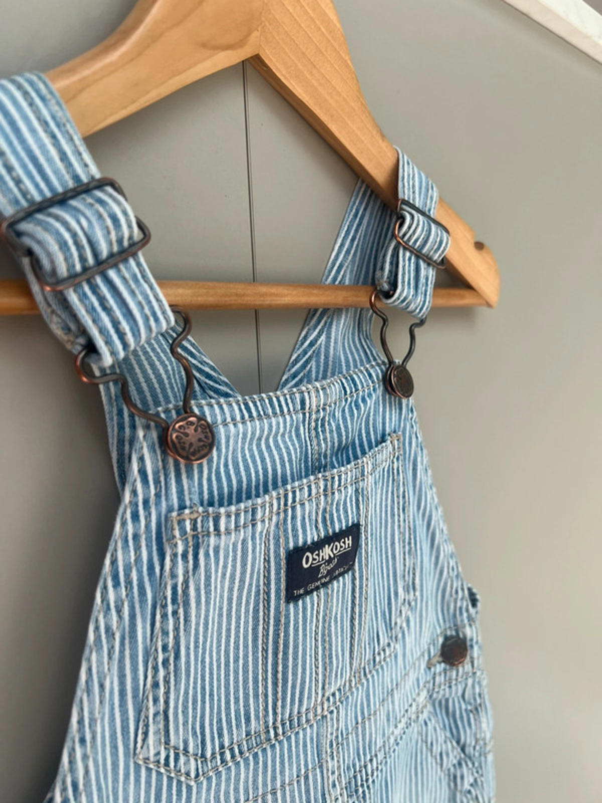 Oshkosh Hickory Shortalls 24M
