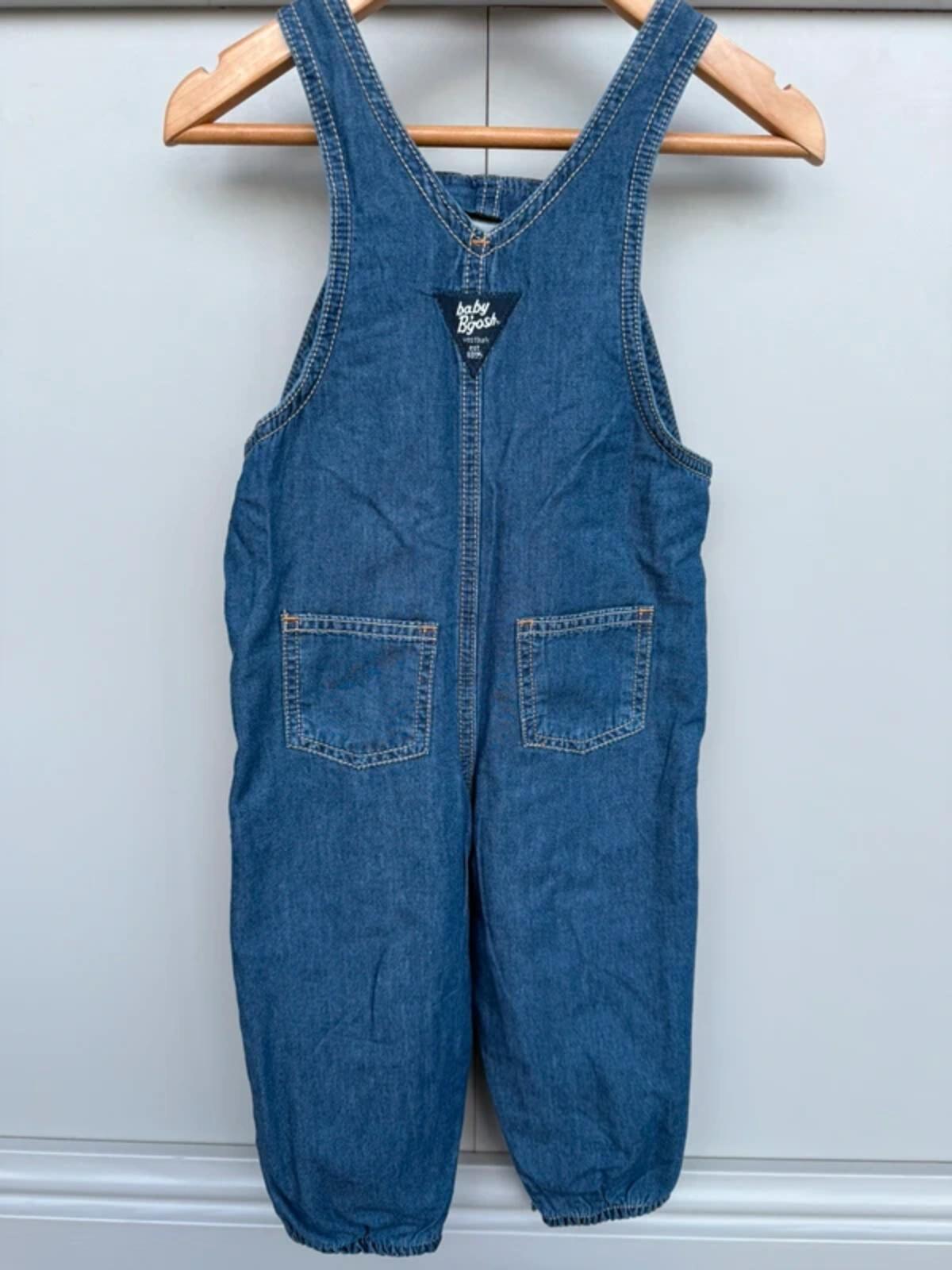 Oshkosh Unisex Denim Soft Dungarees 24M