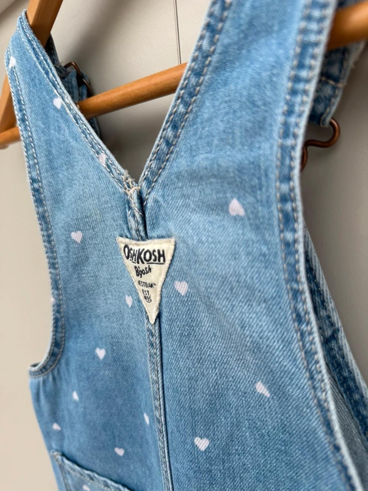 Oshkosh Heart Denim Dungarees 4T