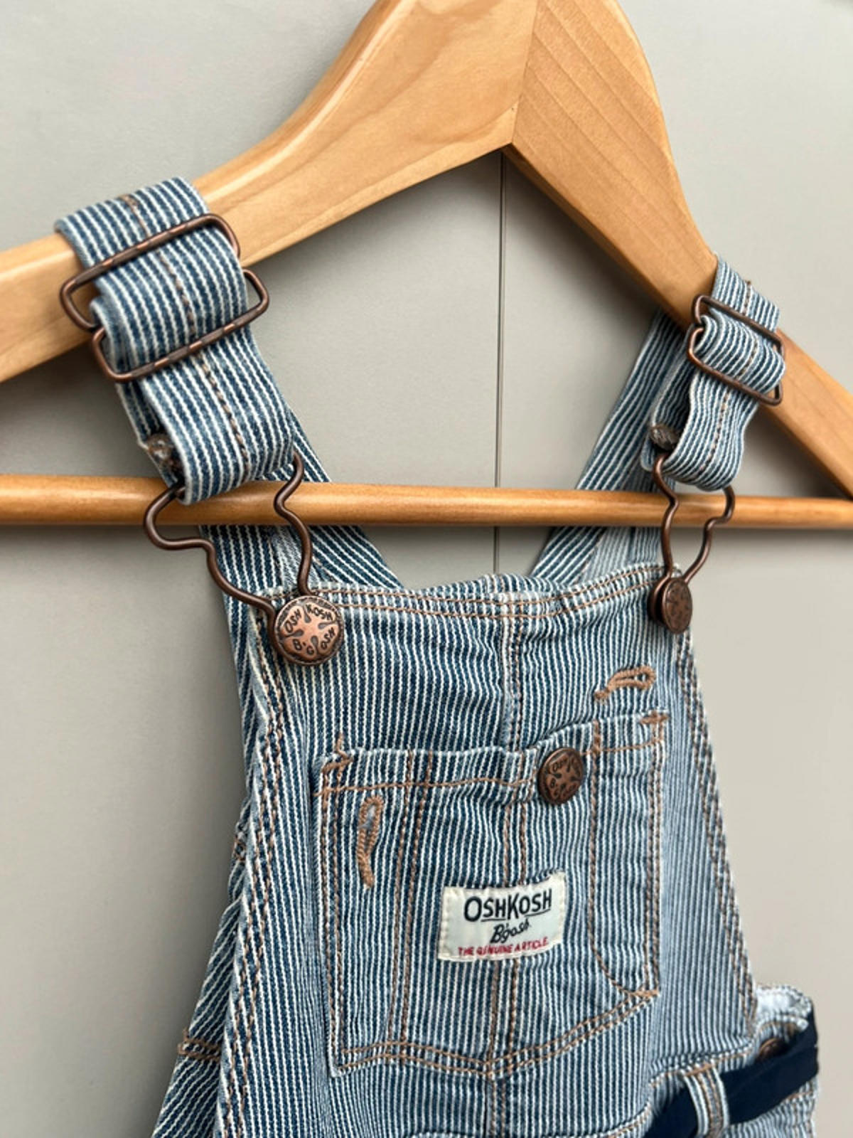 Oshkosh Striped Dungarees 18M