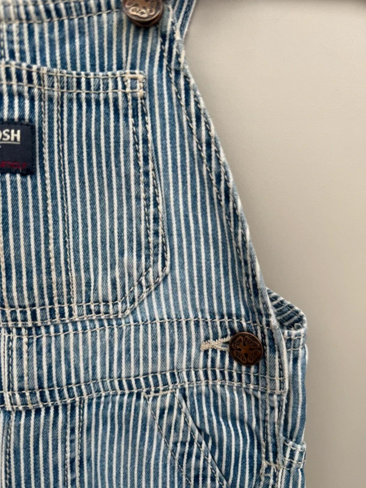 Oshkosh Hickory Shortall Dungarees 18M